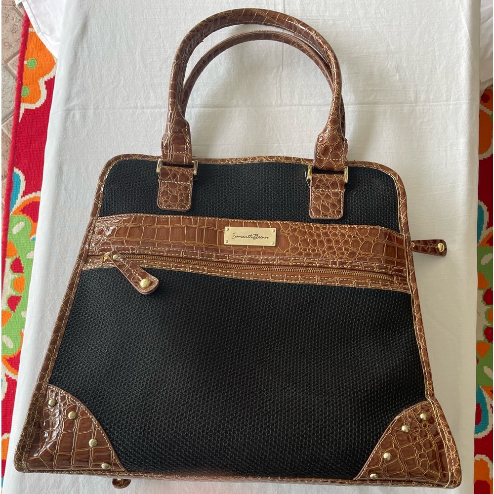 Travel bag black / tan